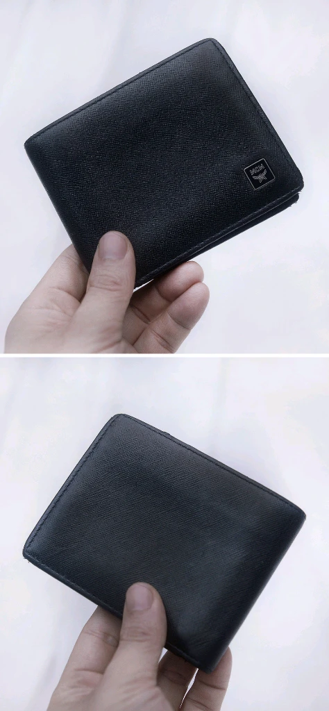 MCM 사피아노 메탈 로고 뷰포켓 6cc 반지갑 이미지