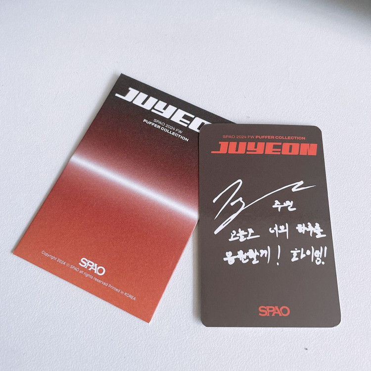 더보이즈 주연 스파오 포카 이미지