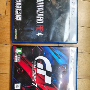PS5 바이오하자드 re4 그란투리스모7 팝니다 이미지