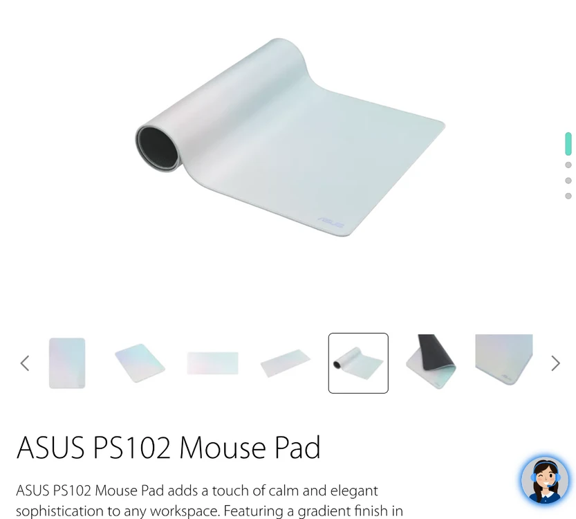 ASUS 마우스패드 PS102 (새상품) 900400 장패드 이미지
