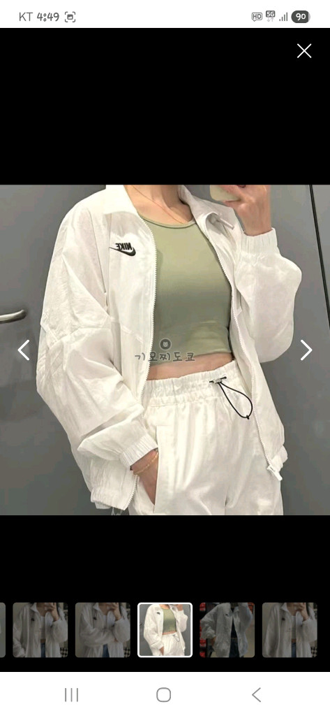 나이키 여성 에센셜 우븐 바람막이 자켓 xl 이미지