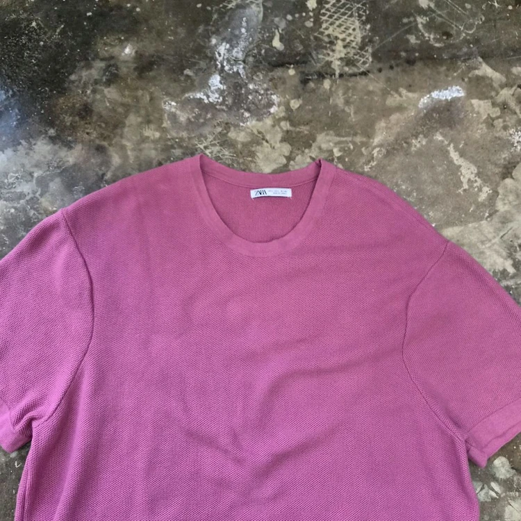 L) ZARA 자라 반팔 니트 티셔츠 이미지