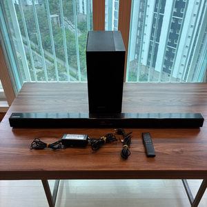 [거의 신품급] 삼성 사운드바 HW-J450/KR + 서브우퍼 세트 (구성품 완비/미사용 보관) 이미지