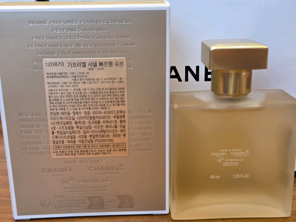 샤넬 헤어미스트 (새상품) 가브리엘 빠르펭 슈브40ml 이미지