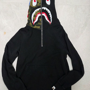 에이프(BAPE) 샤크 하프 카모 하프 집업 후드 이미지