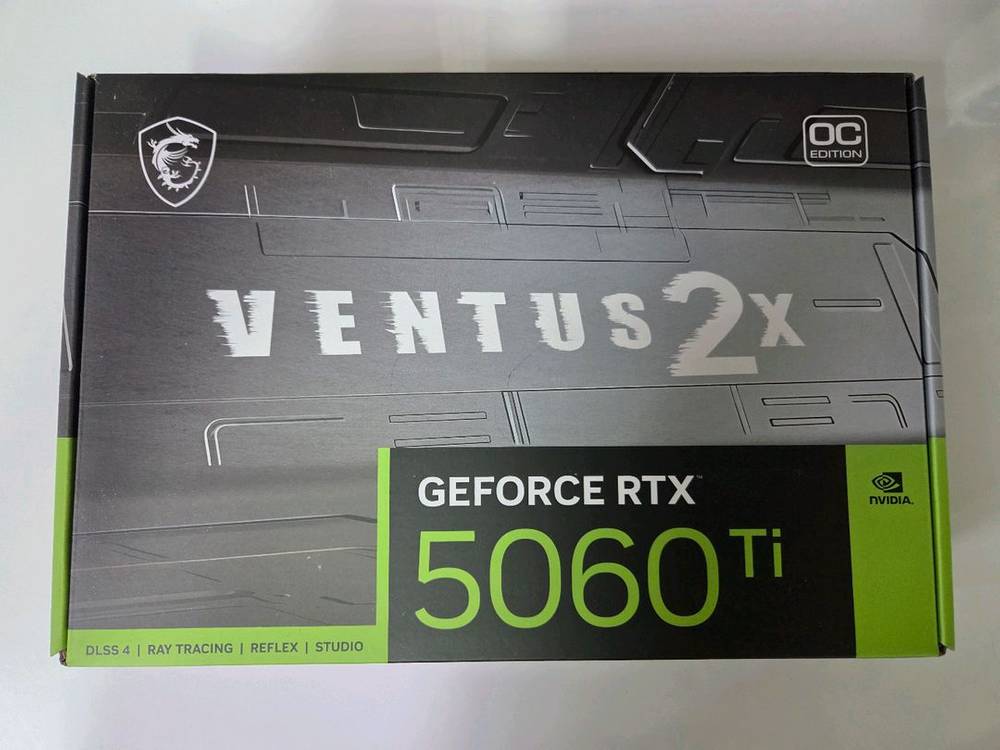 MSI 지포스 RTX 5060 Ti 벤투스 2X OC 플러스 D7 16GB 미개봉 판매 이미지
