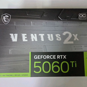 MSI 지포스 RTX 5060 Ti 벤투스 2X OC 플러스 D7 16GB 미개봉 판매 이미지