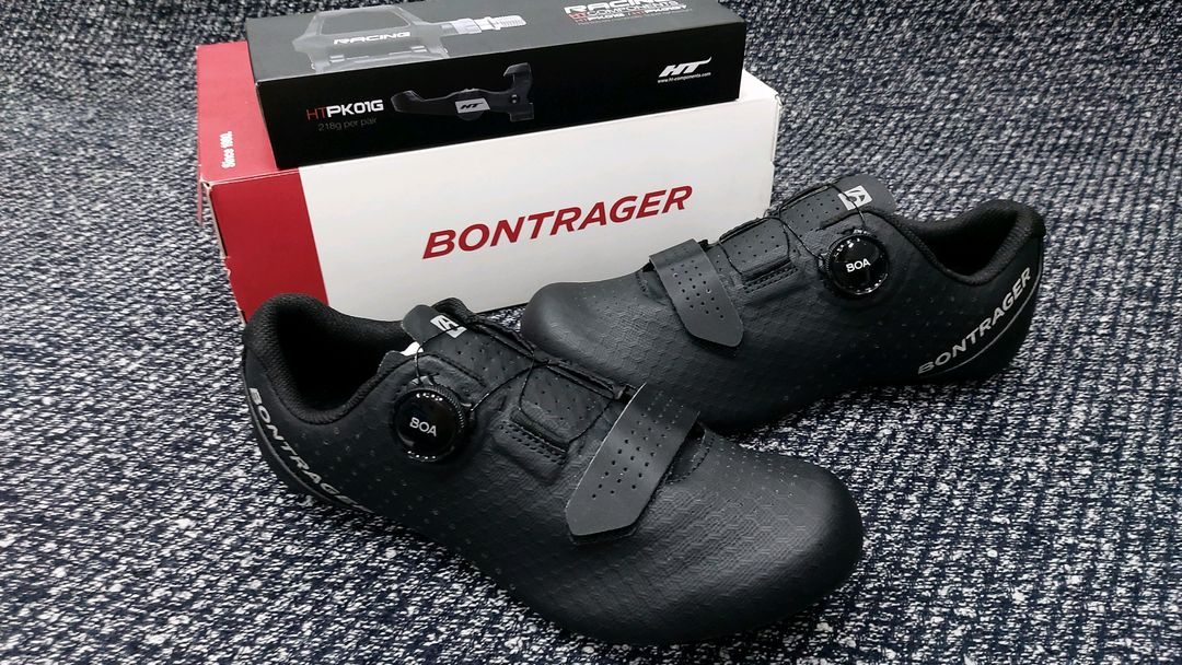 BONTRAGER 트랙 본트레거 로드클릿슈즈/HT 초경량 클릿페달 새제품 이미지