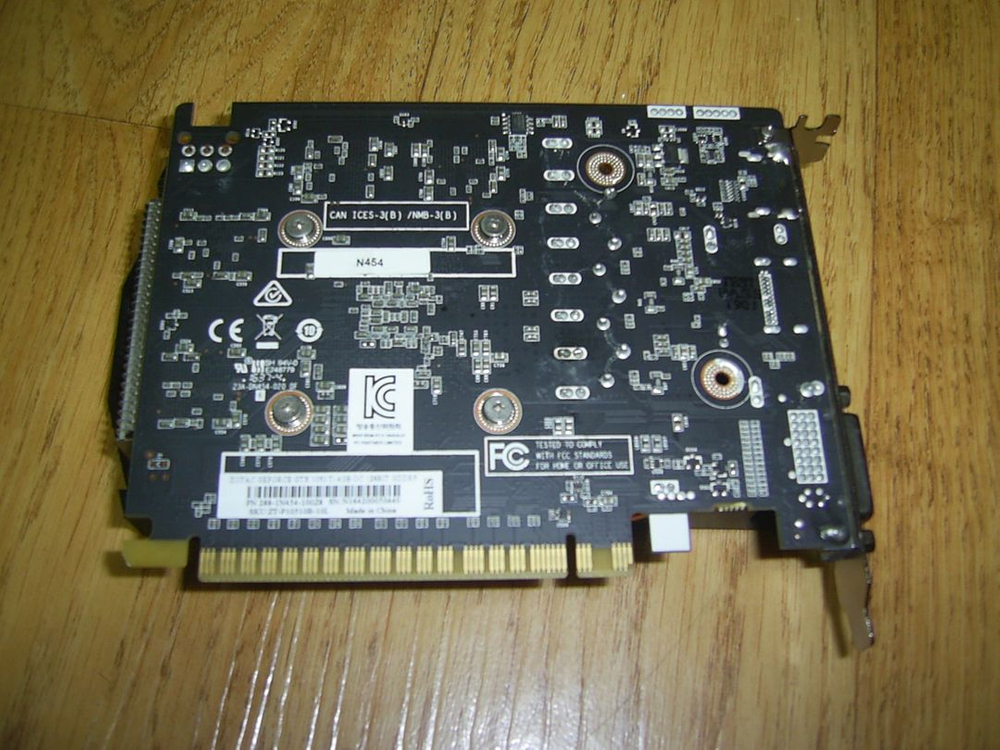조탁 GTX 1050ti-4G 그래픽카드(무전원) 이미지