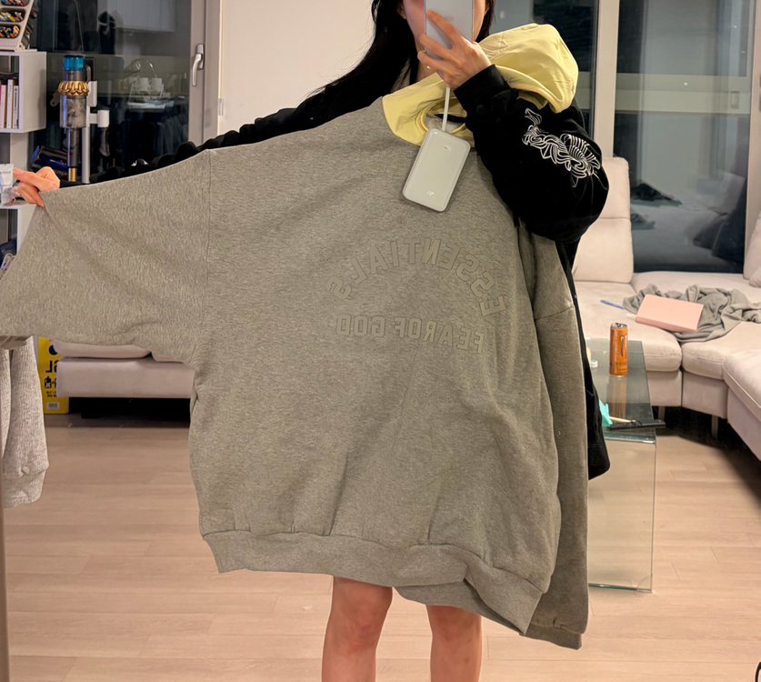 피어오브갓 에센셜 후드티 새상품 xl 이미지