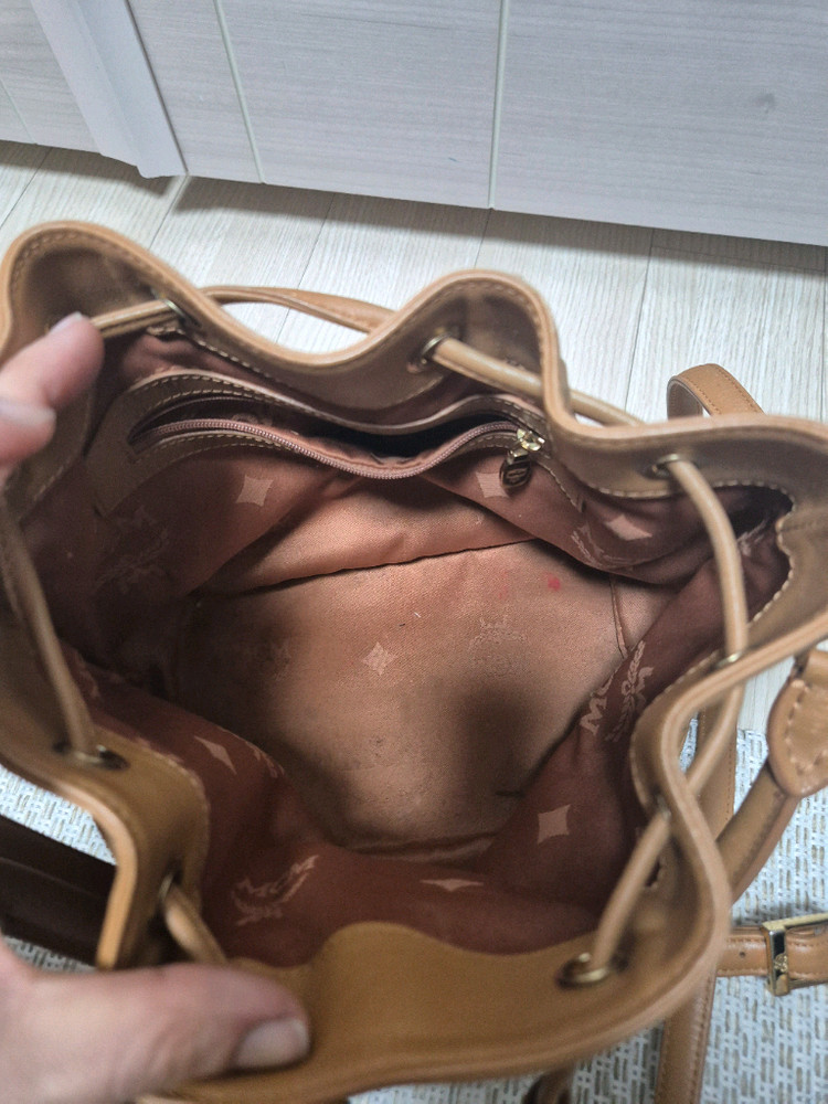 (정품) mcm 엠씨엠 비세토스 드로우스트링 백 복조리백 버킷백) 이미지
