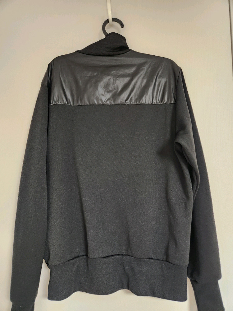 아디다스 유광 블랙 져지 트랙탑 XL 이미지