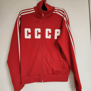 아디다스 구소련 CCCP 올드 삼선 레드 트랙탑/져지 S 이미지