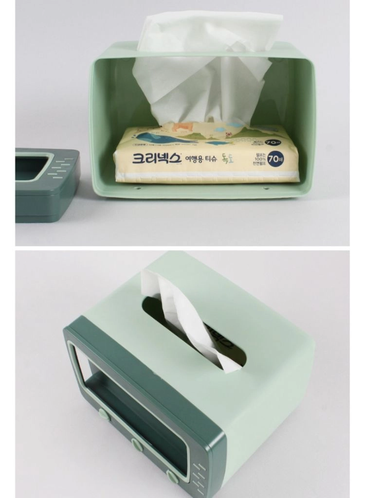 휴지케이스 핸드폰 거치대 인테리어소품 화장지 케이스 이미지