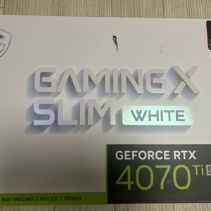 MSI RTX 4070 Ti Super 화이트 그래픽카드 팝니다 이미지