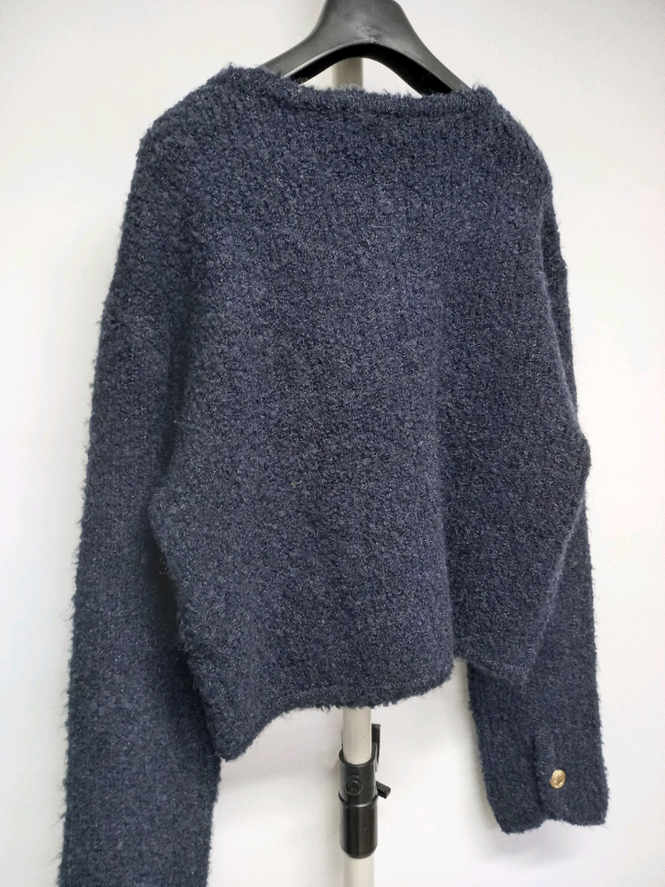 새 모어서울 몸빼 추동 울 혼방 숏 가디건 L.XL 66.77 이미지