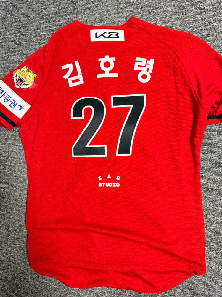 기아타이거즈 09 올드 김호령 자수마킹 100 사이즈 이미지