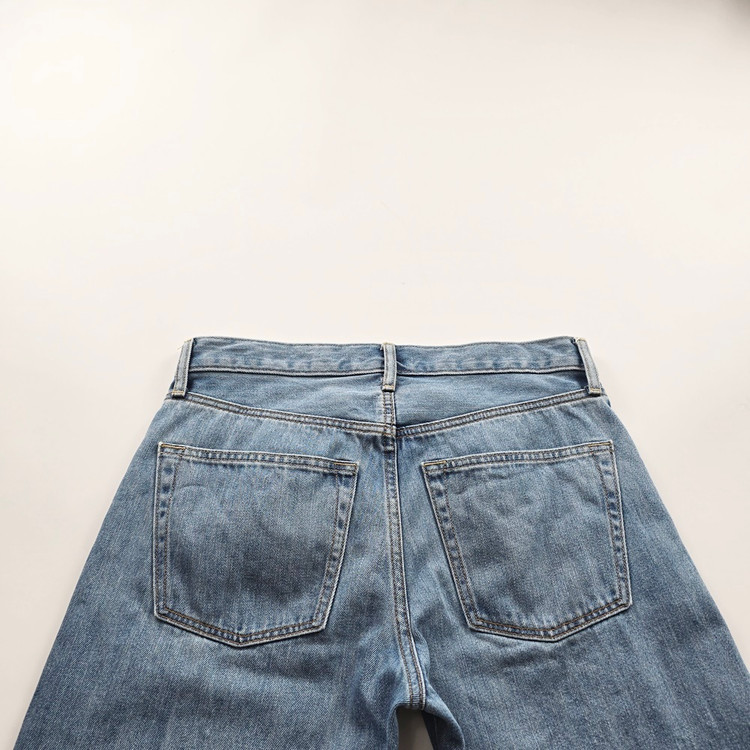 유니클로 청바지 일자 연청 워싱 데님 사이즈33 R5391 이미지