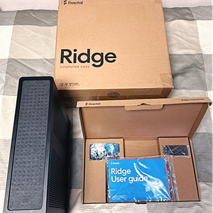 (박풀 신품급) 정발 프랙탈디자인 Ridge 릿지 블랙 ITX 케이스 이미지