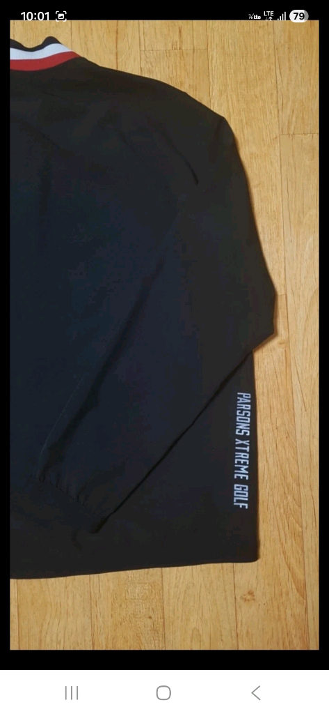 해외판정품새옷수준)PXG 골프 방수 우븐 아이스 쿨링 얇은 경량 블랙자켓,110 이미지