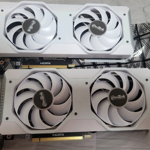 이엠텍 RTX 4060TI MIRACLE WHITE D6 8GB 신품동일 이미지