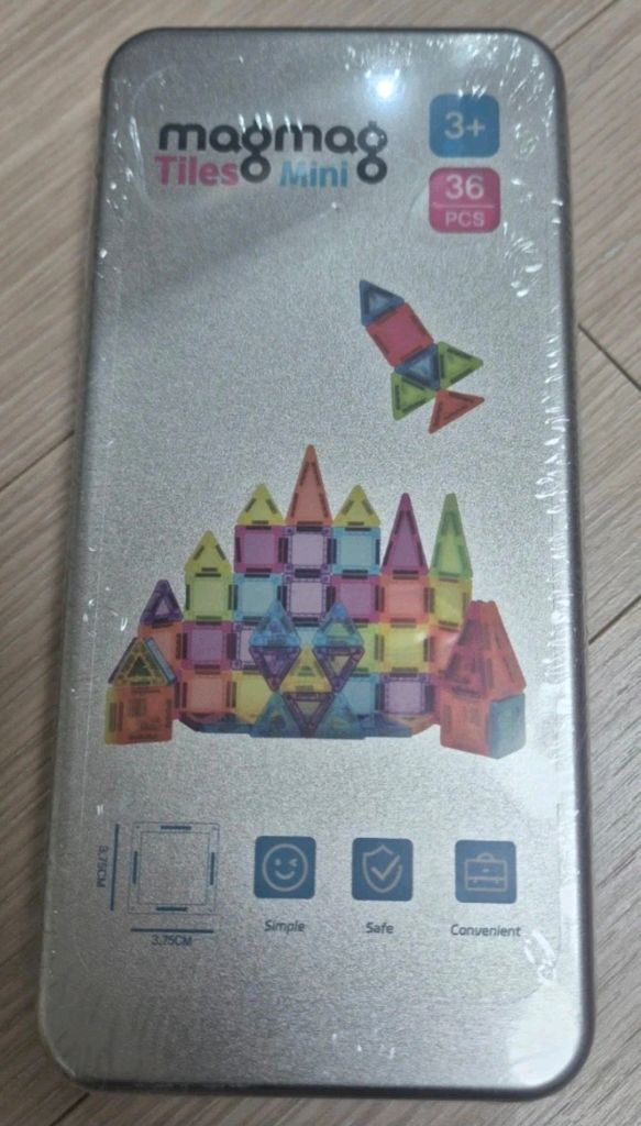 새상품)마그마그 타일즈 미니 자석 블럭 36P 이미지