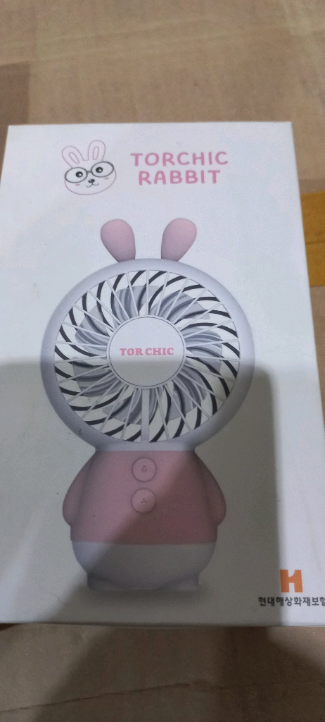 3개 일괄 ) TORCHIC 휴대용 선풍기 토끼/바람돌이 이미지