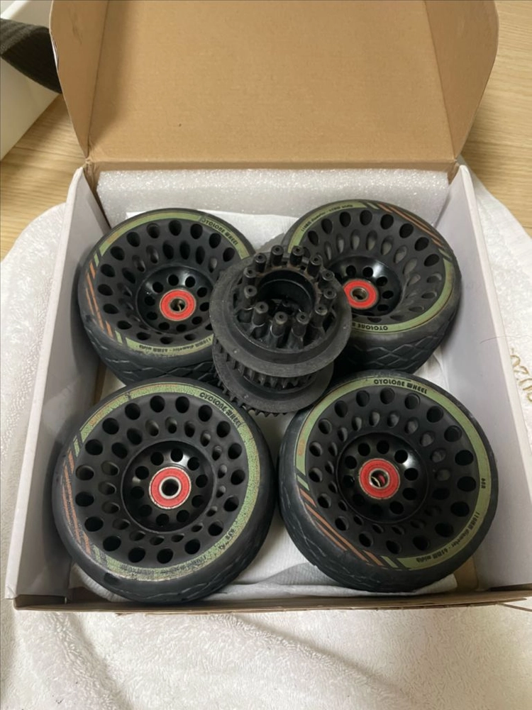 미포 사이클론 110mm 하이 그립 스트리트 휠 풀리포함 클라우드휠 전동스케이트보드 이미지