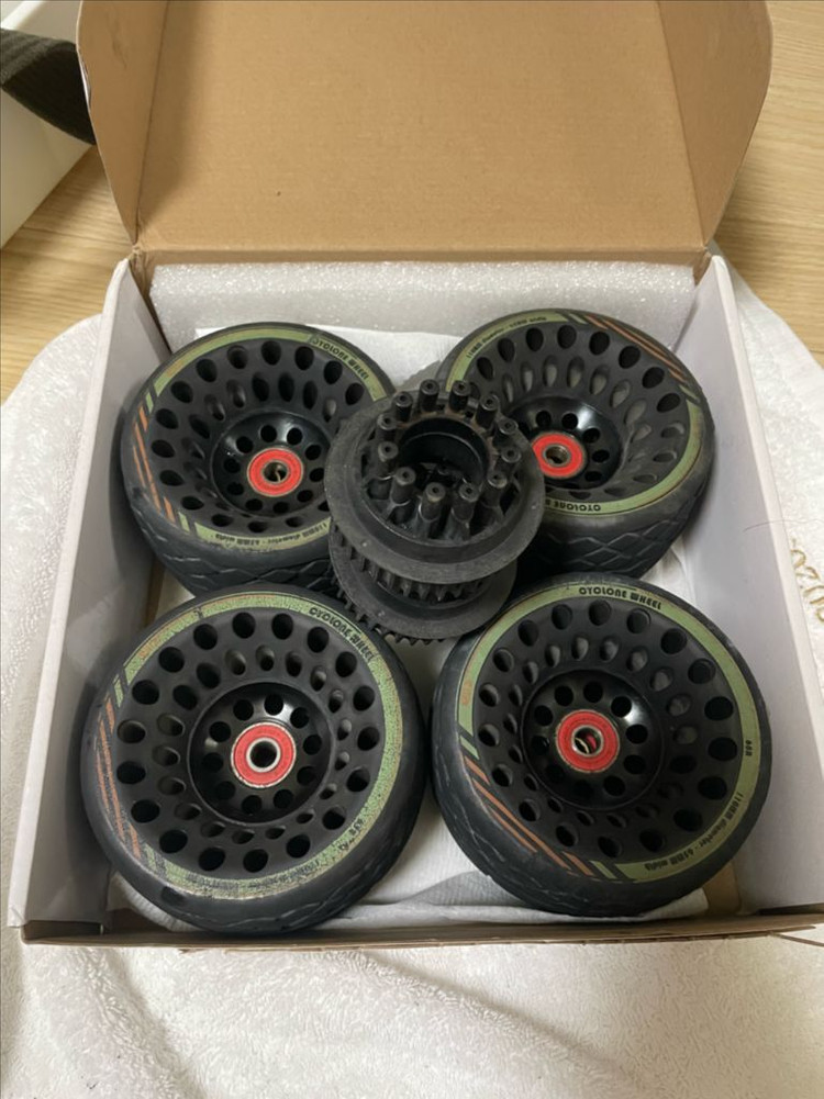 미포 사이클론 110mm 하이 그립 스트리트 휠 풀리포함 클라우드휠 전동스케이트보드 이미지