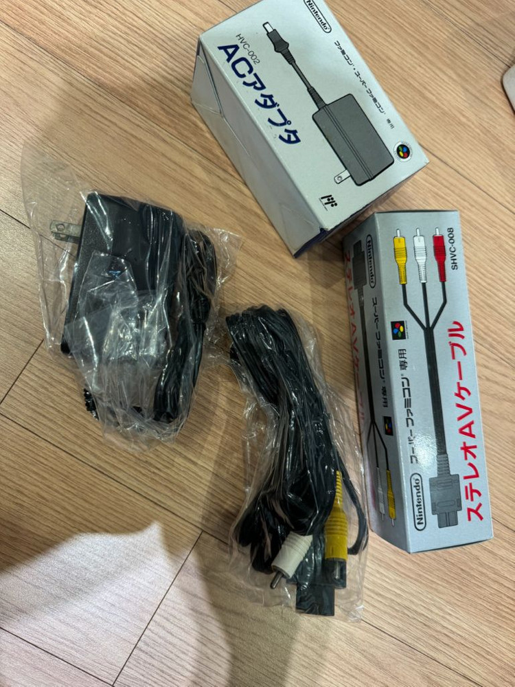 슈퍼패미컴 본체 풀박스 1chip (정품 어댑터/케이블 포함) 이미지