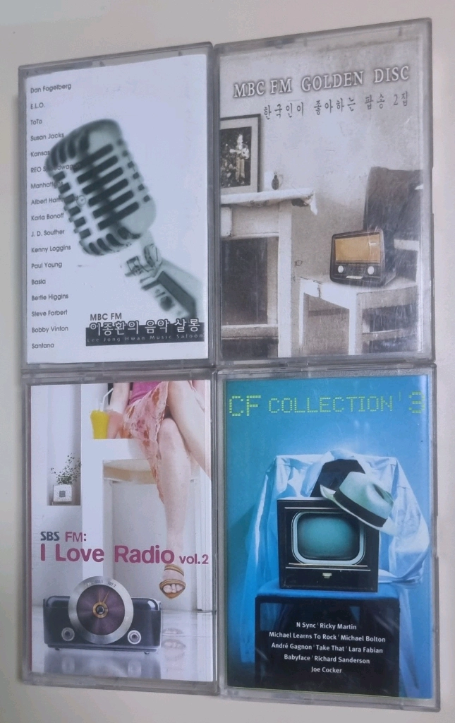 팝 컴필레이션 카세트테이프 4tape 이미지