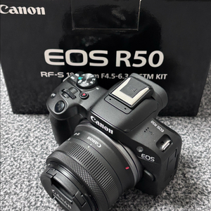 캐논 R50 미러리스 카메라 + 18-45mm 렌즈 세트