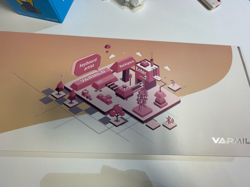 VARMILO VA108M V3 펀키스국내 정품 다크 그레이, 체리 MX2A 저소음적축 풀박스 이미지
