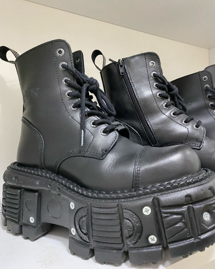 [스페인정품] 뉴락 부츠 new rock TANK083-C1 (eu 39) 남녀공용 이미지