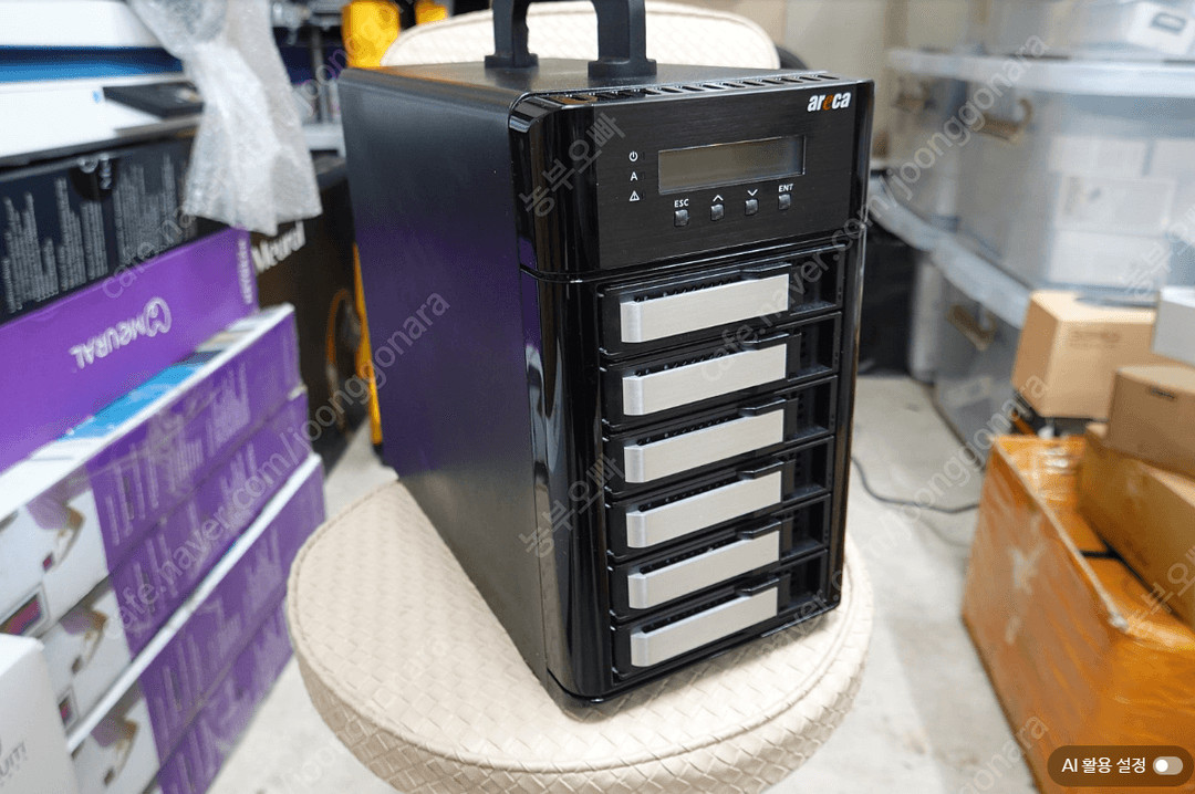 (ARC-8050T3U) 대용량 108TB SAS 레이드 외장하드. 썬더볼트 3/4, USB4, USB3.0 지원) 이미지