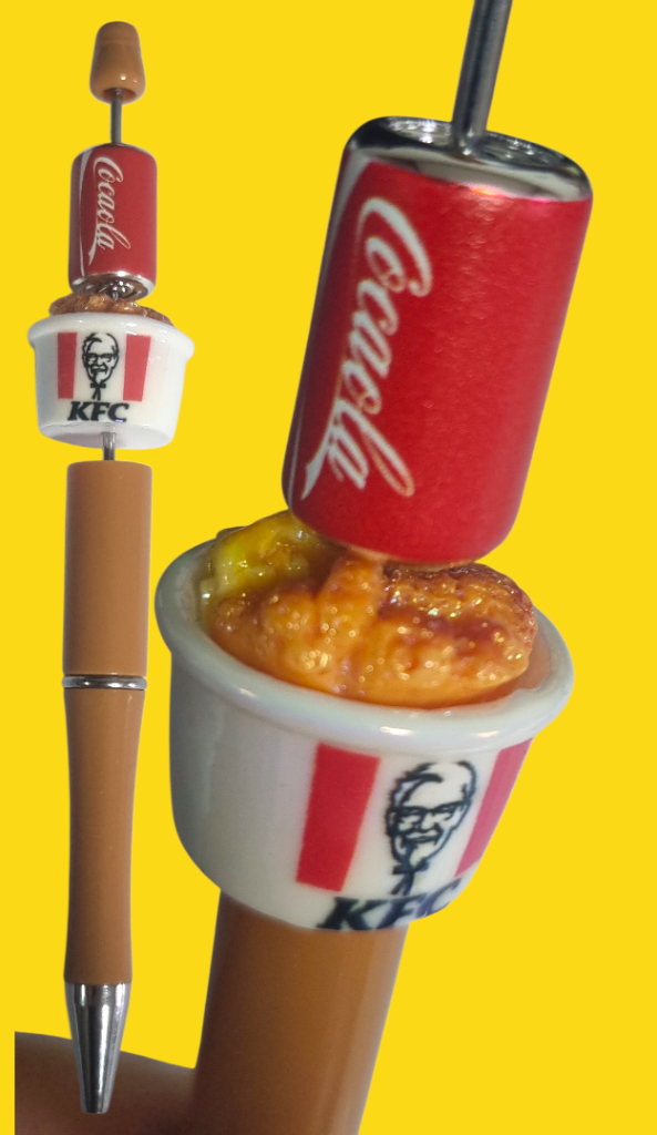덤)무료배송)미사용)볼펜 볼꾸 파츠 KFC 콜라 미니어쳐 피규어 문구 이미지