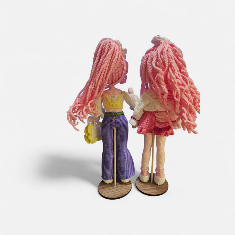 코바늘 뜨개인형(라디아세트) 이미지
