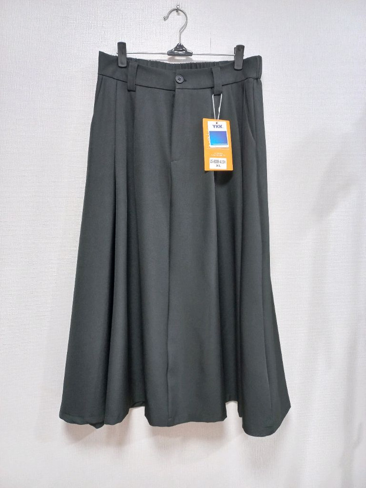 빅사이즈 뒷밴딩 롱스커트 블랙 XL 이미지
