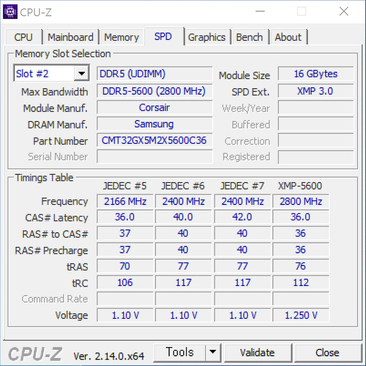 커세어 도미네이트 플레티넘 DDR5 32GB ( 16 x 2 ) 메모리 판매합니다 이미지