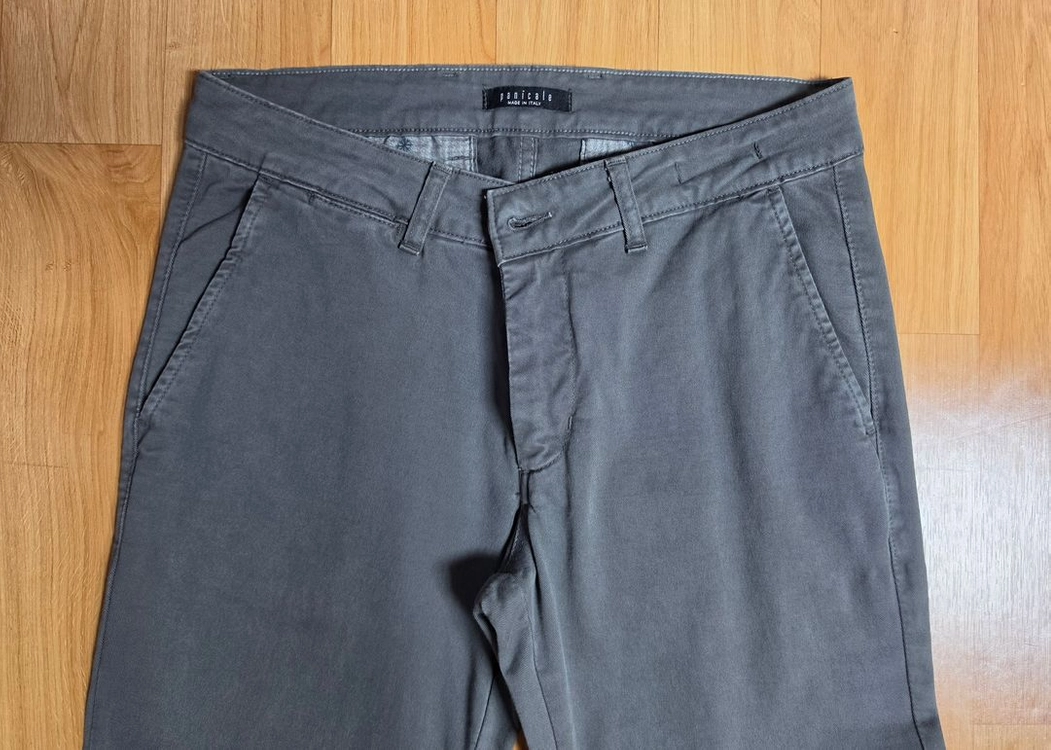 파니깔레 [Panicale] 새상품 이태리 코튼 팬츠 차콜그레이 48 (32~33) / Made in Italy 이미지