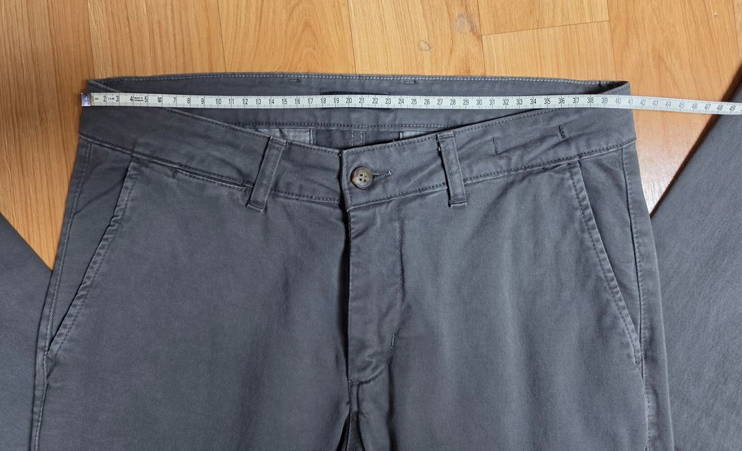 파니깔레 [Panicale] 새상품 이태리 코튼 팬츠 차콜그레이 48 (32~33) / Made in Italy 이미지