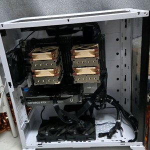 [풀세트] 제온 Gold 6226R x2 + ASUS C621E SAGE + 64GB + 녹투아 쿨러. 딥러닝 서버 이미지