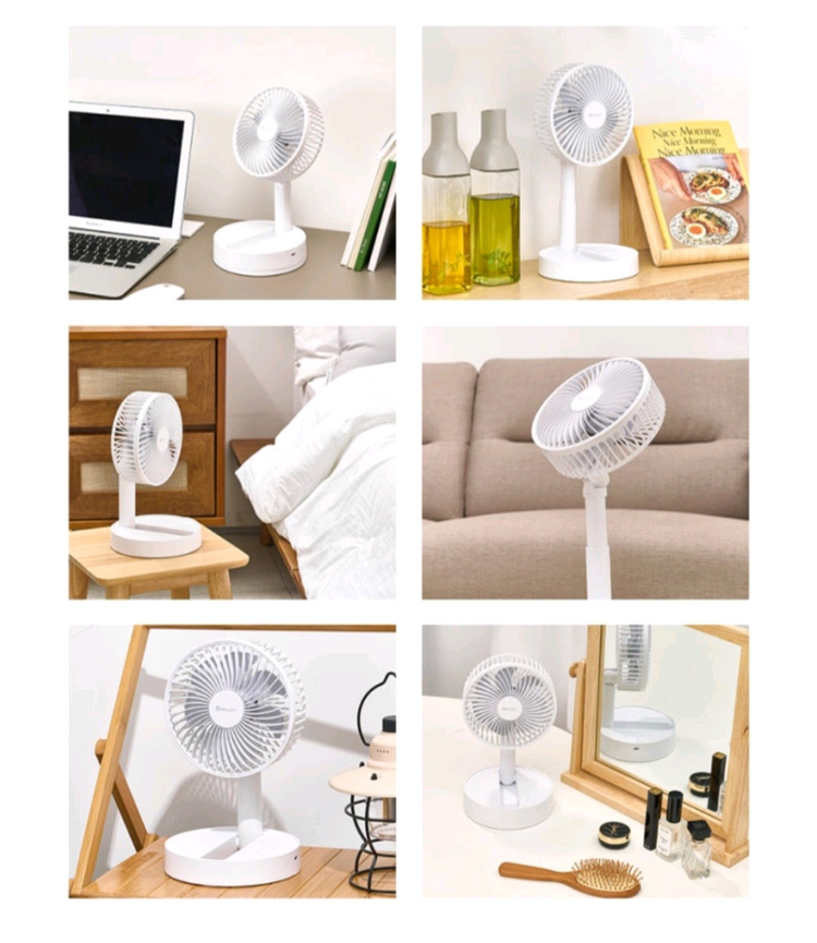 개봉전 새상품 *앤루시 폴드에어 Pro 무선 써큘레이터 탁상용 접이식 선풍기 높이조절 좌우회전 이미지