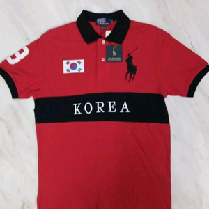 [미사용 새상품 남여공용] 폴로 랄프로렌 대한민국 국대 카라티 유니폼 S(95~100) 코오롱 k2 나이키 아디다스 이미지
