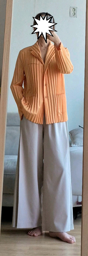 이세이미야케 플리츠플리즈 ISSEYMIYAKE 플리츠 자켓+일본제팬츠 이미지