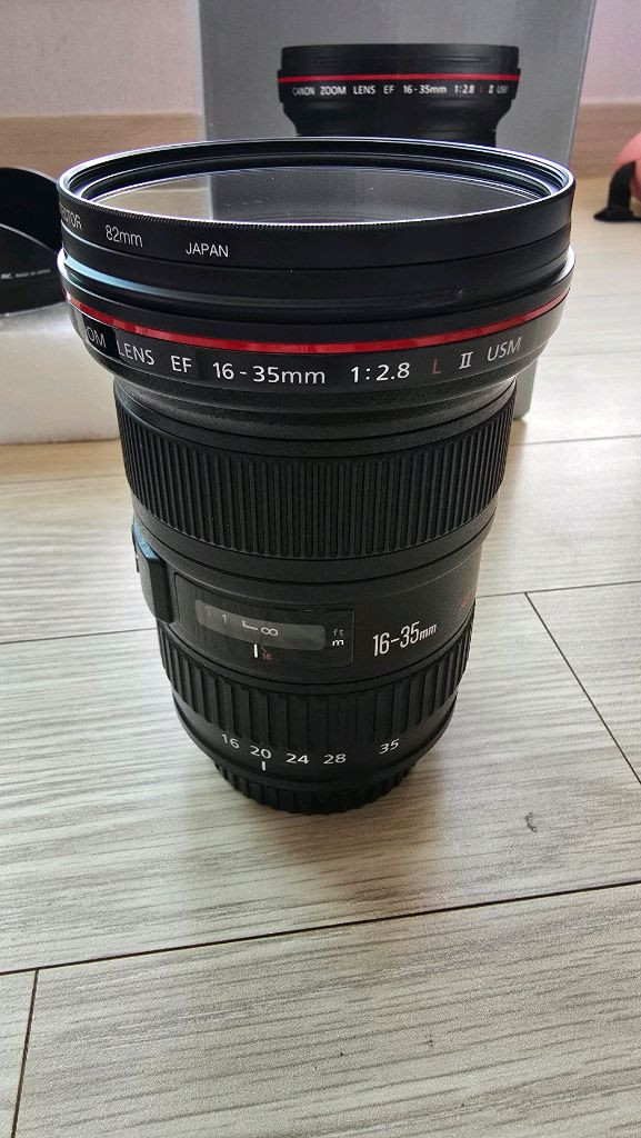 캐논 EF 16-35mm F2.8L II USM 렌즈 풀박스 이미지
