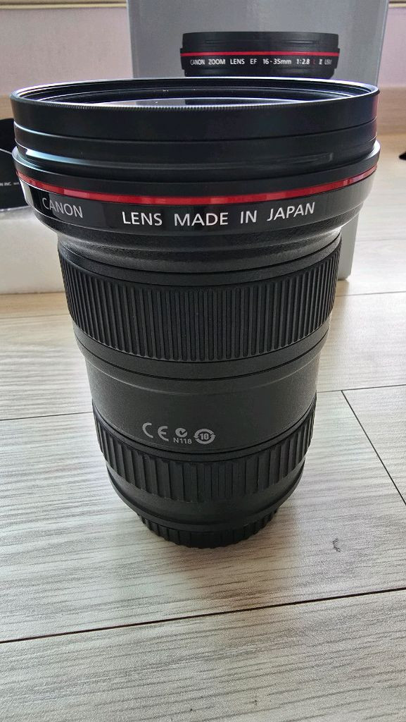 캐논 EF 16-35mm F2.8L II USM 렌즈 풀박스 이미지