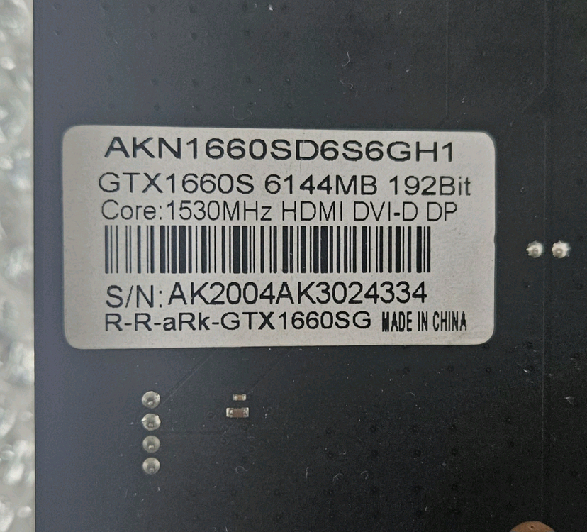 [고장/부품용] GTX 1660 SUPER 2개 그래픽카드 / GTX 650 포함 이미지