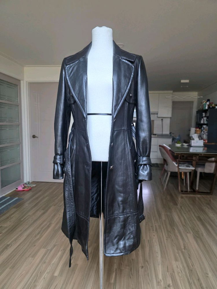 모조에스핀 양가죽 롱 자켓 이미지