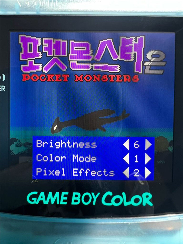 닌텐도 게임보이 컬러 OLED 야광 블루 USB C 미사용 새제품 이미지